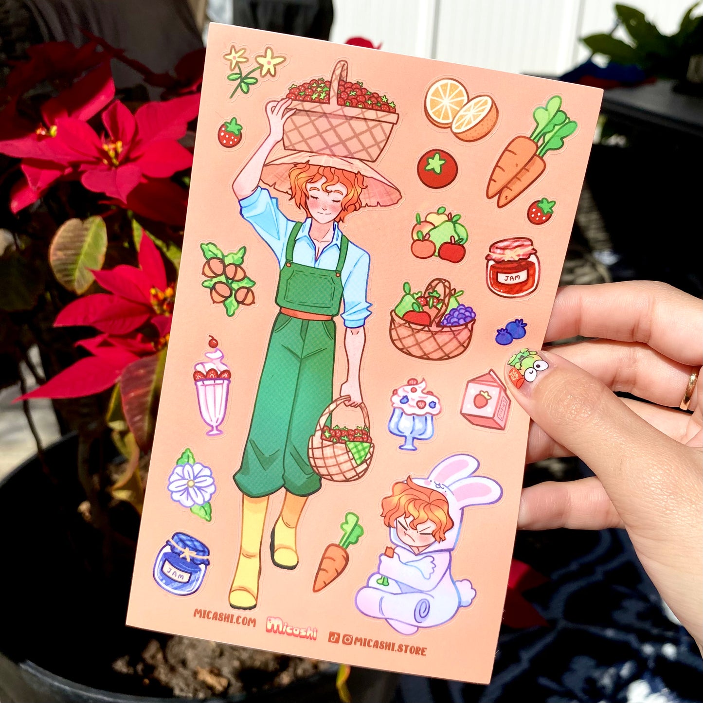 Agriculture ! 🥕 Renji Cute Sticker sheet!