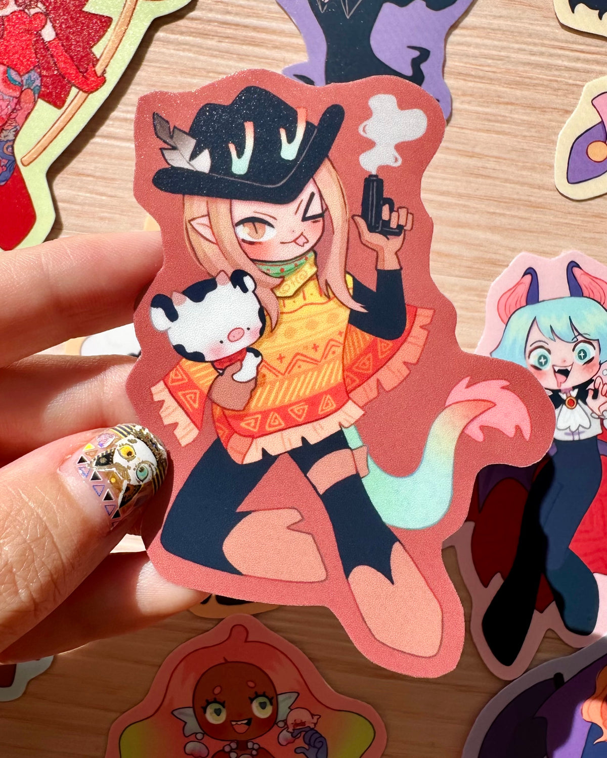 Original Characters vinyl sticker set!🎃