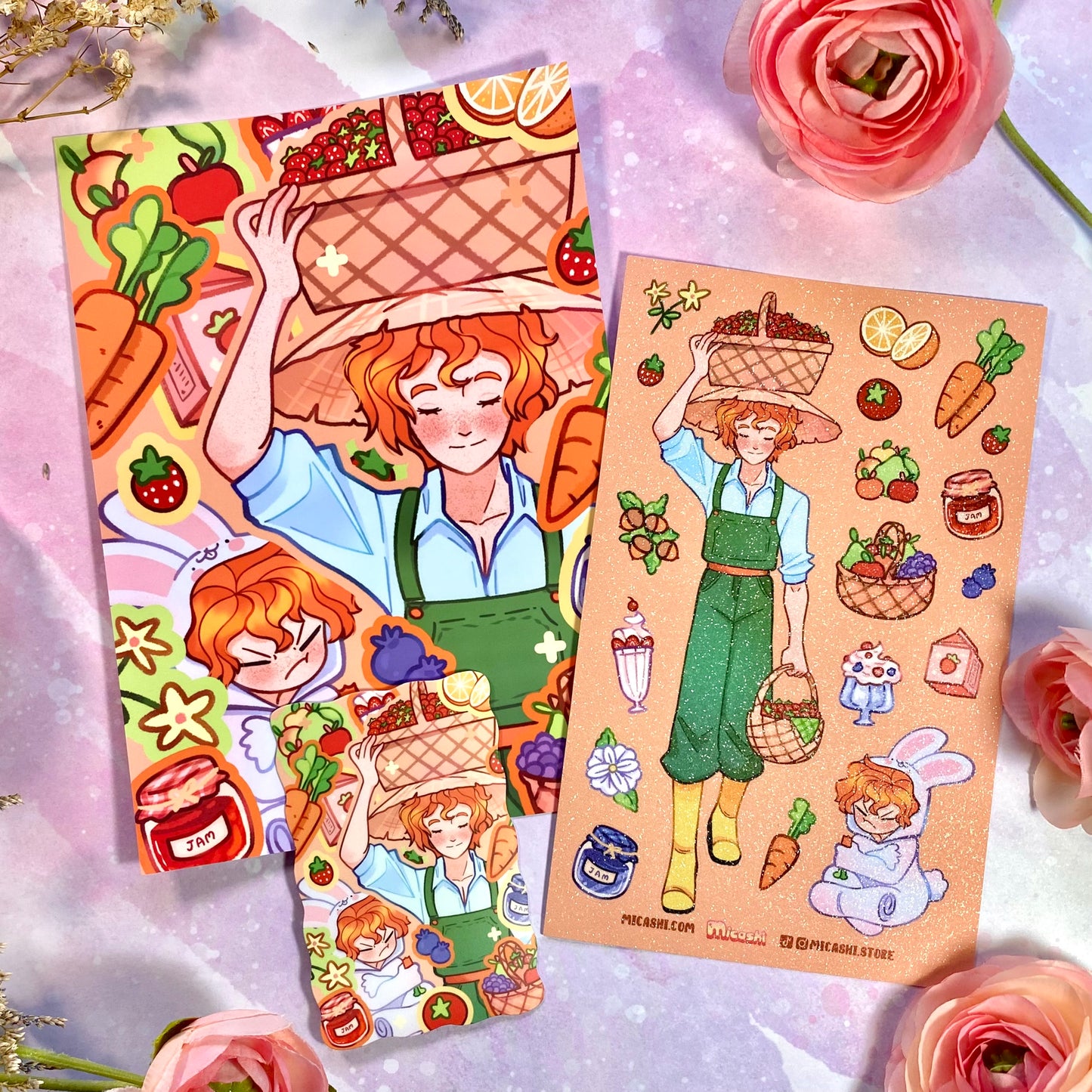 Agriculture ! 🥕 Renji Cute Sticker sheet!
