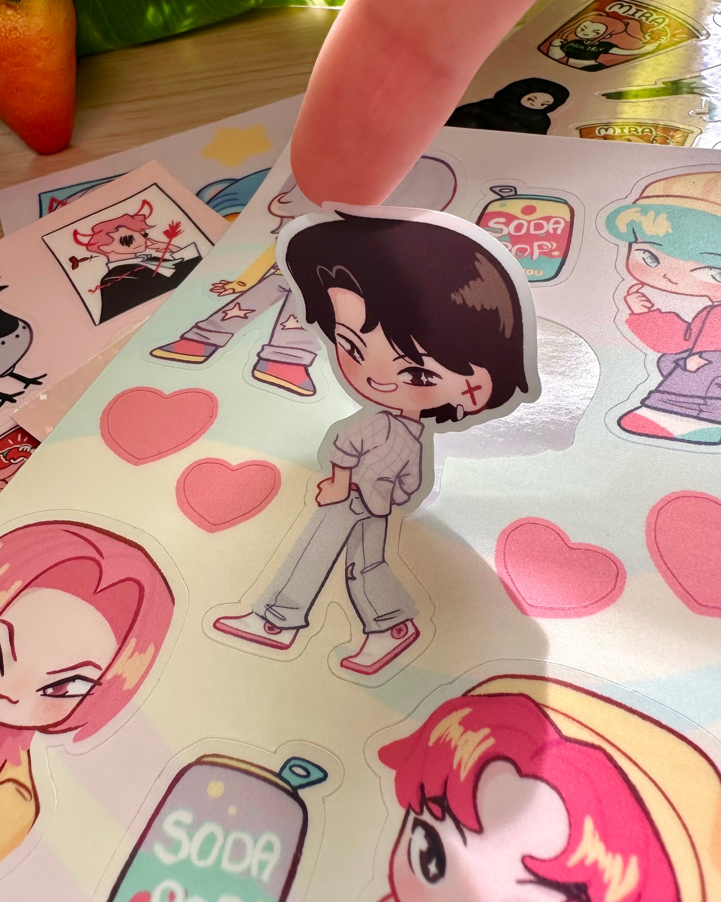 Kpop Vinyl Sticker Sheets!