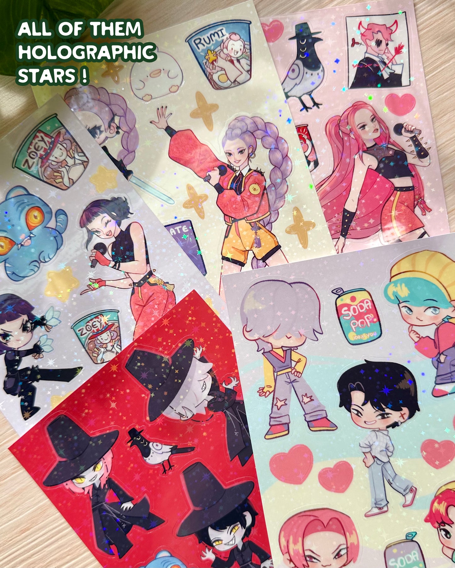 Kpop Vinyl Sticker Sheets!