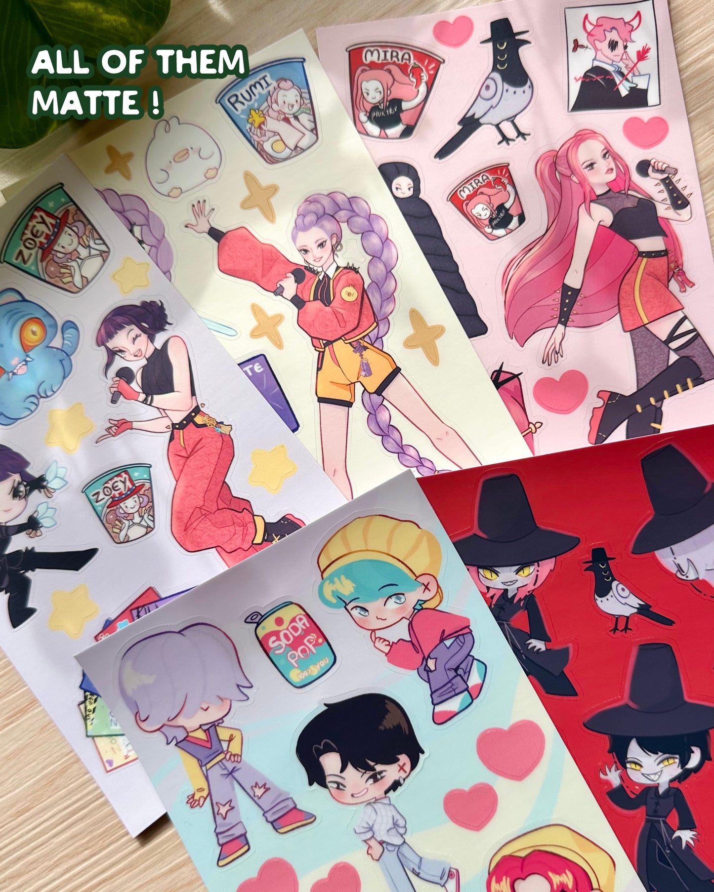 Kpop Vinyl Sticker Sheets!