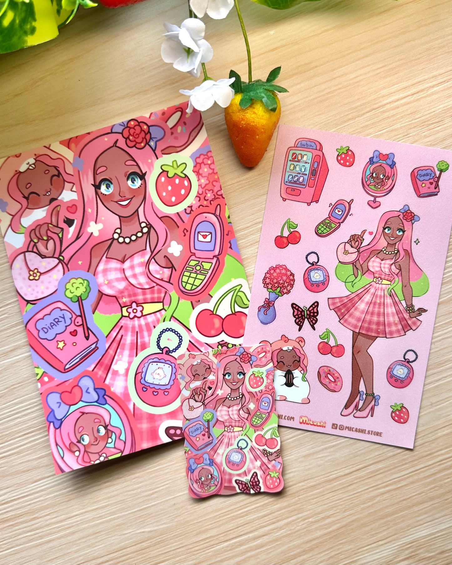 BarbieCore Cute Sticker sheet!! 🎀 Eimi!