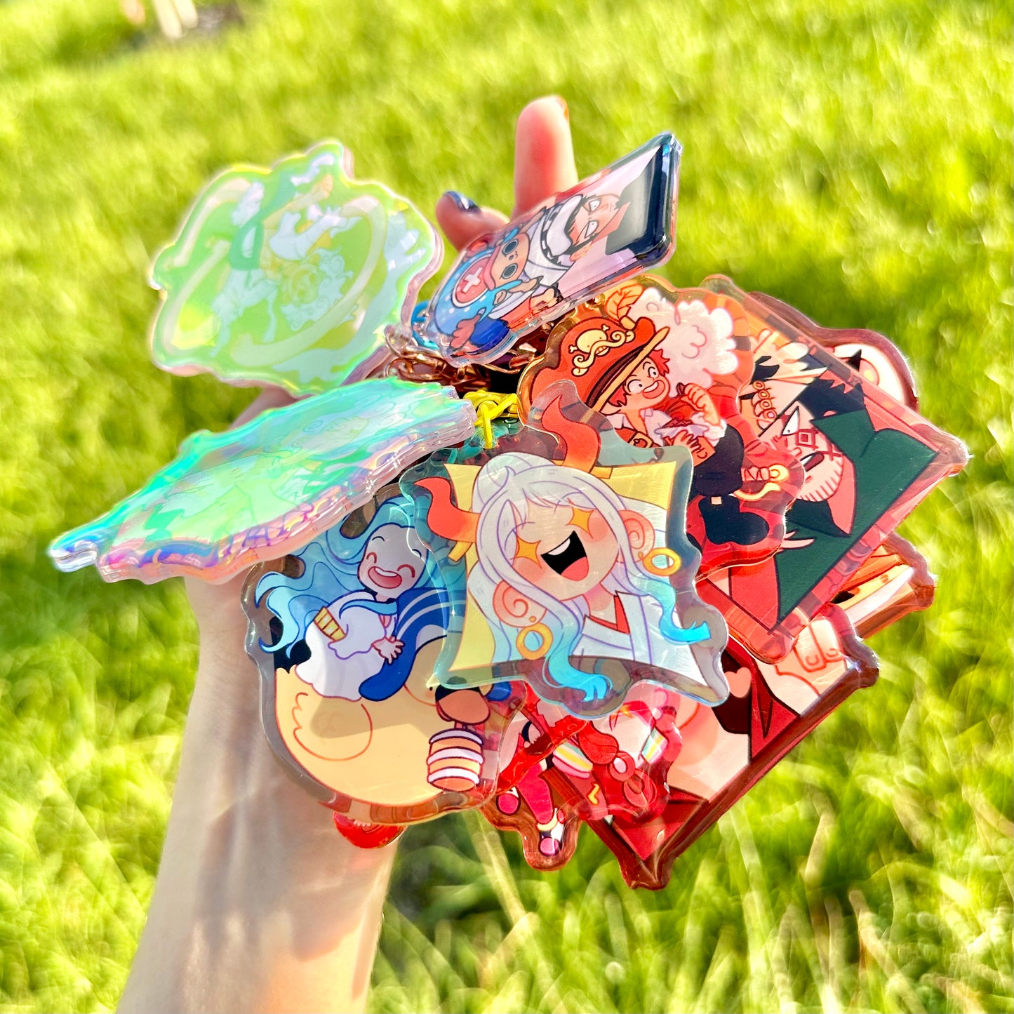 Vol.2 Pirates keychains epoxy acrylic double sided! :D