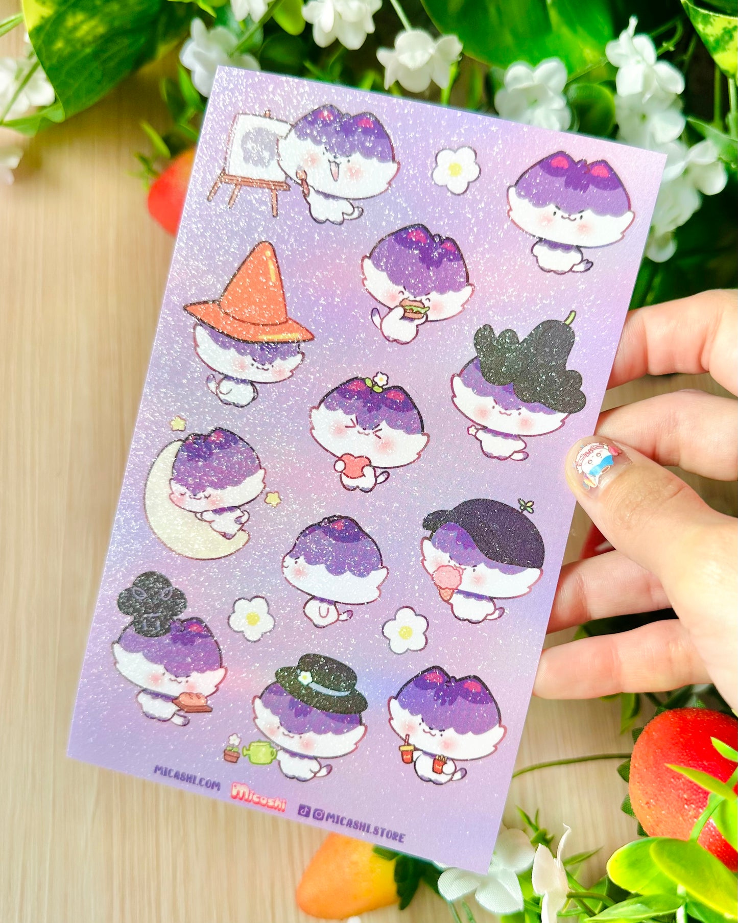 Mean kitty 💜 Vinyl Sticker sheet!!