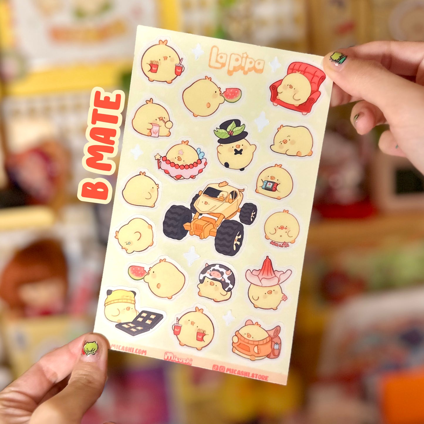 La Pipa Cute Vinyl Sticker Sheets! - kawaii duck, chick, bird stickers