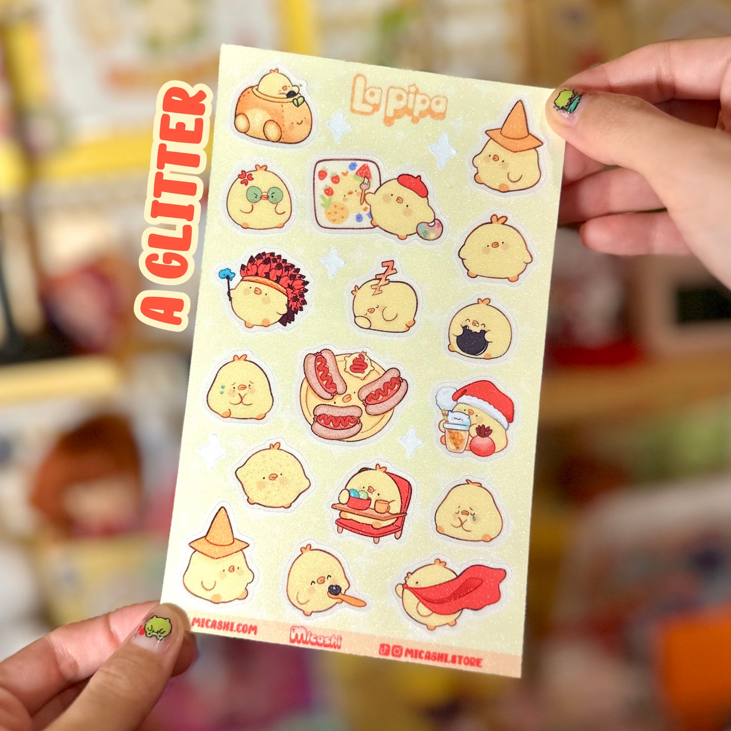 La Pipa Cute Vinyl Sticker Sheets! - kawaii duck, chick, bird stickers