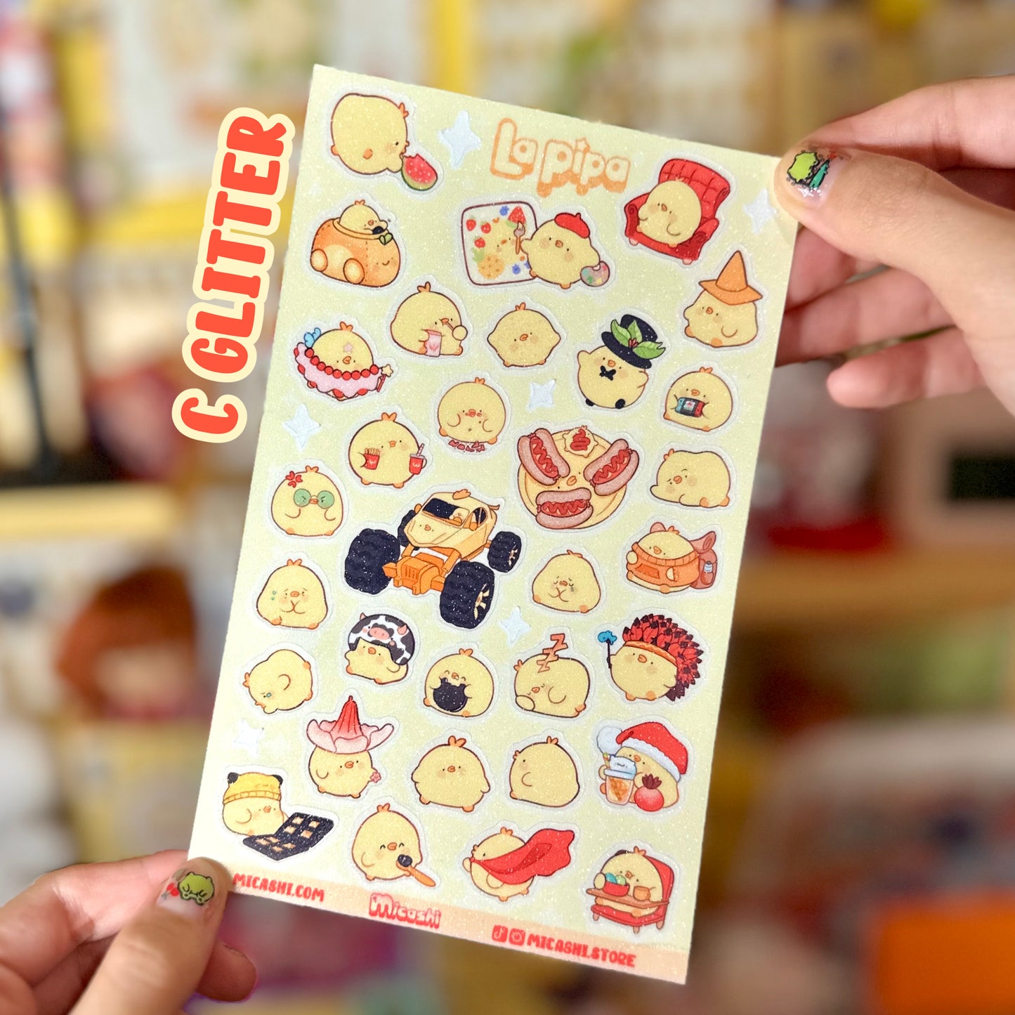 La Pipa Cute Vinyl Sticker Sheets! - kawaii duck, chick, bird stickers
