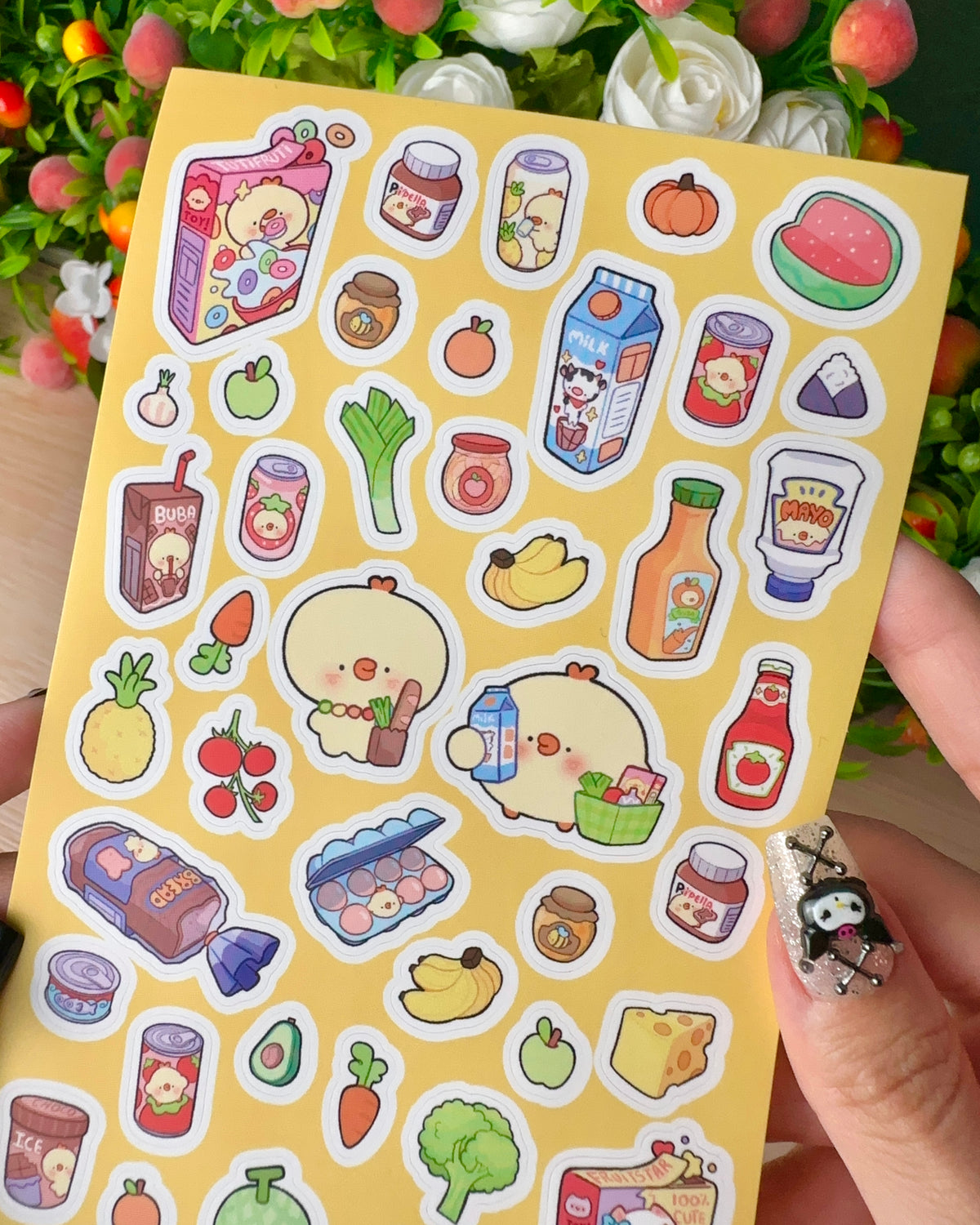 Super Market Pipa Vinyl Sticker sheet
