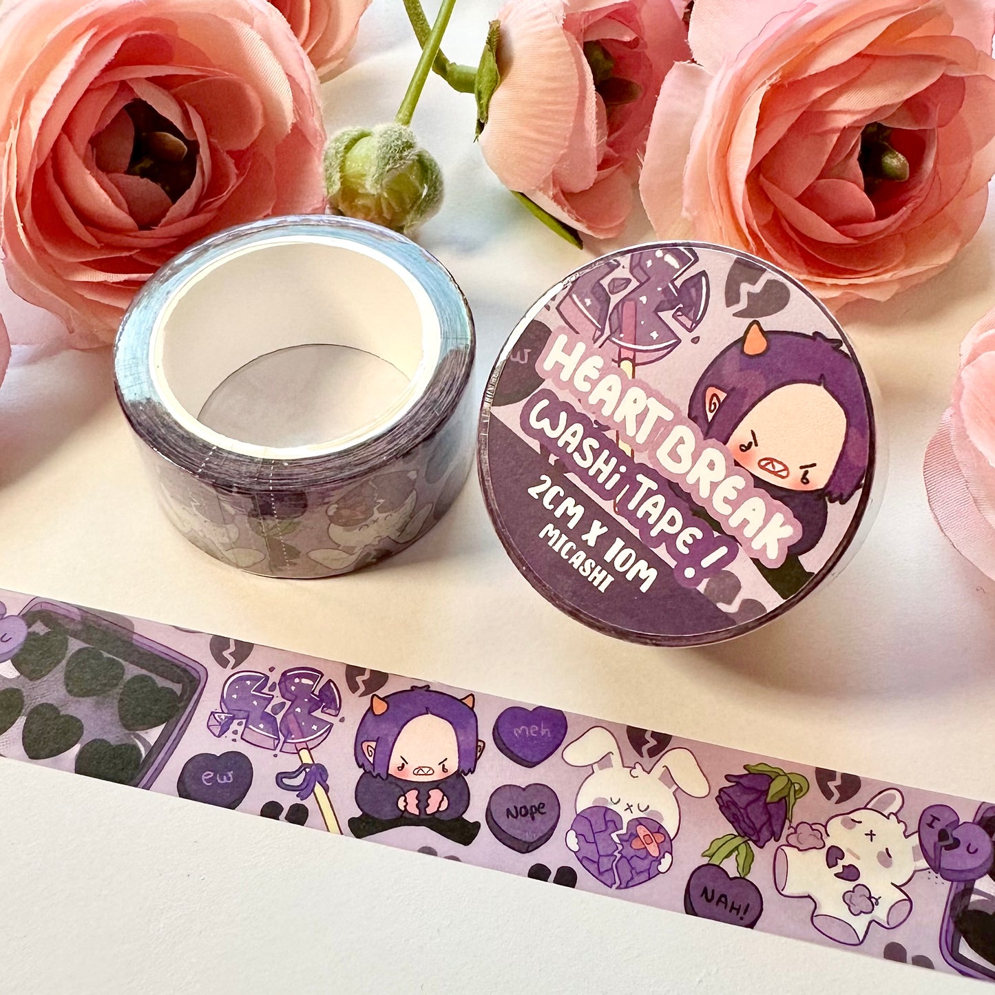 Lovely Valentine's Cupids and Pipa 💗 Washi Tape