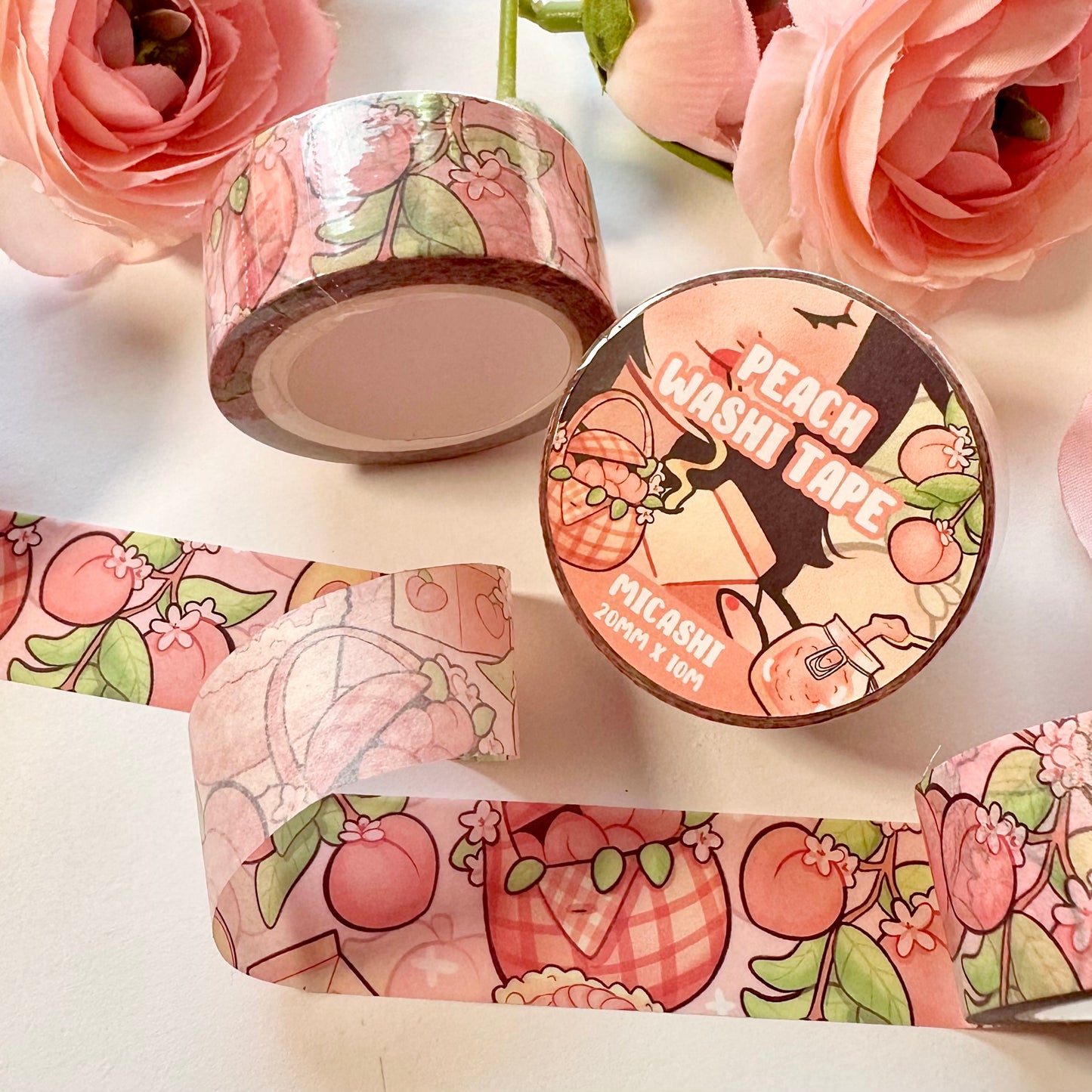 Cute Peach 🍑 Washi Tape
