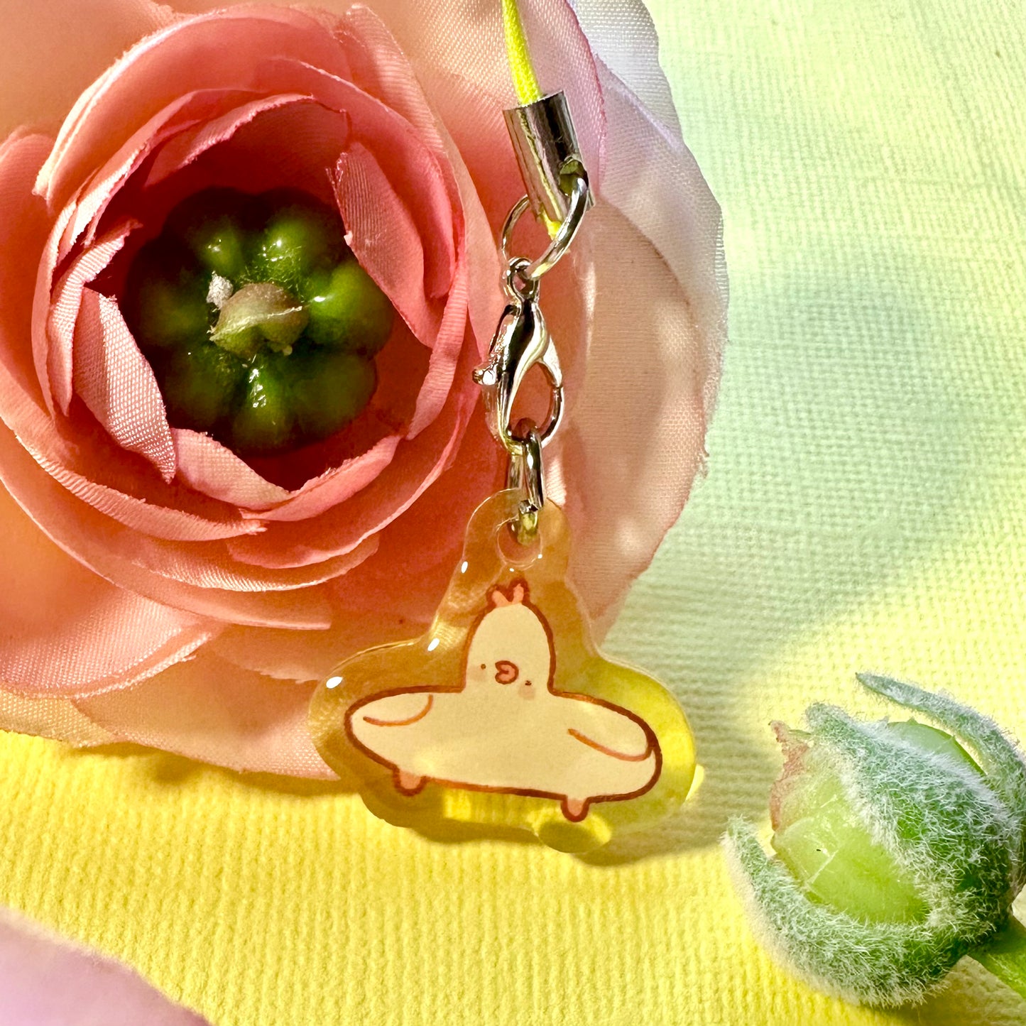 La Pipa Phone Charms ! - Acrylic epoxy Cute chick charms