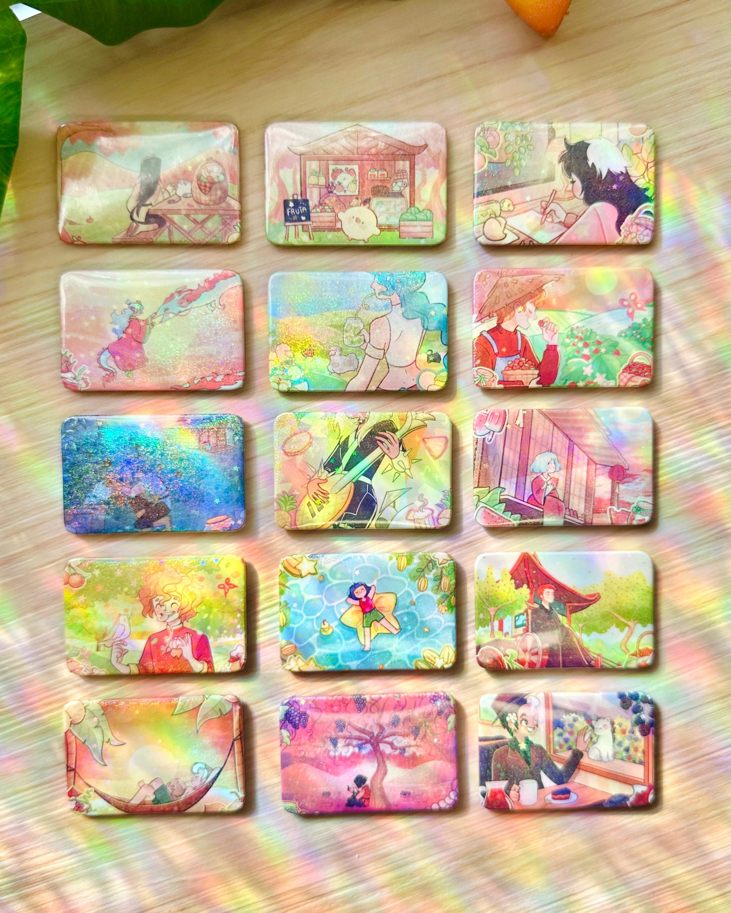 Fruits Magnets and Button Pins !