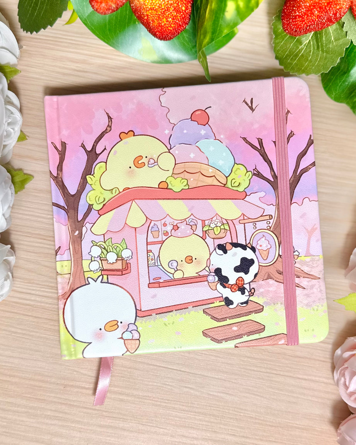 Sakura Ice Cream Dotted Journal Planner