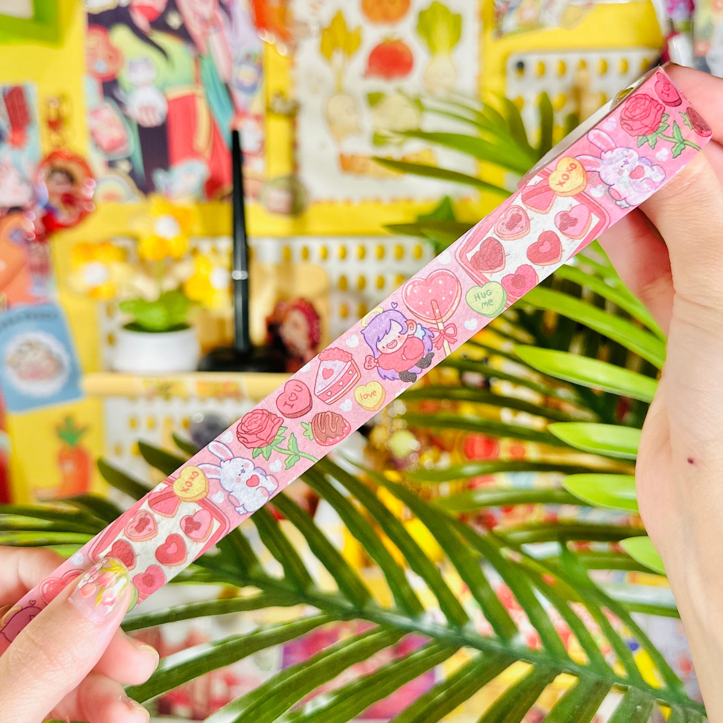 Lovely Valentine's Cupids and Pipa 💗 Washi Tape