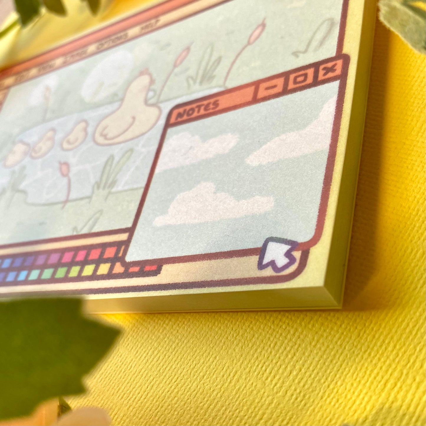 Duckies Window 💛 Memo pad | Cute stationery