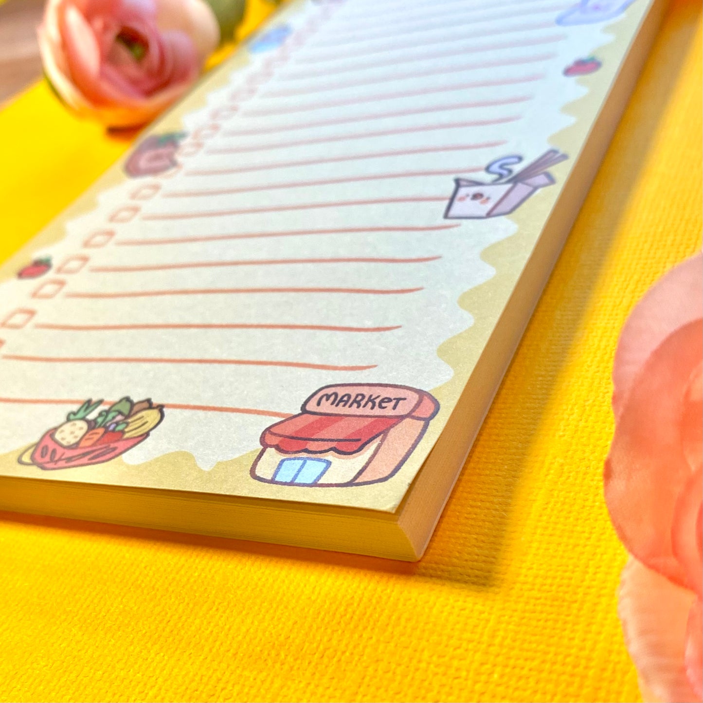 Pipa Shopping List - Long Memo pad | Cute stationery