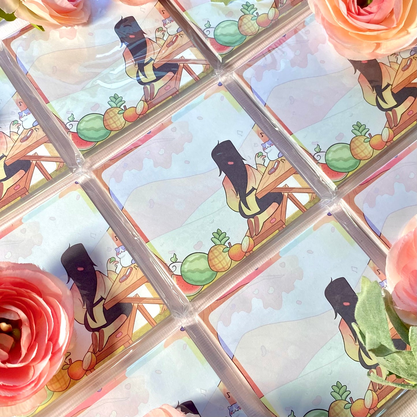 Fruit Picnic fruit Sticky Notes Memo Pad | Cute stationery