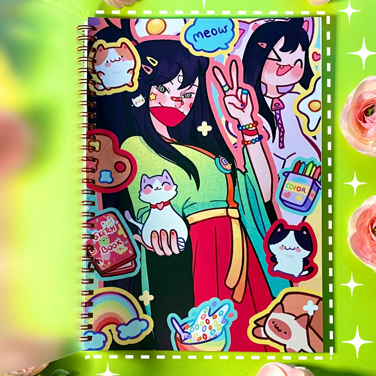 Miori Reusable Sticker Book 50 sheet of release paper! - A5 and B5 size :D