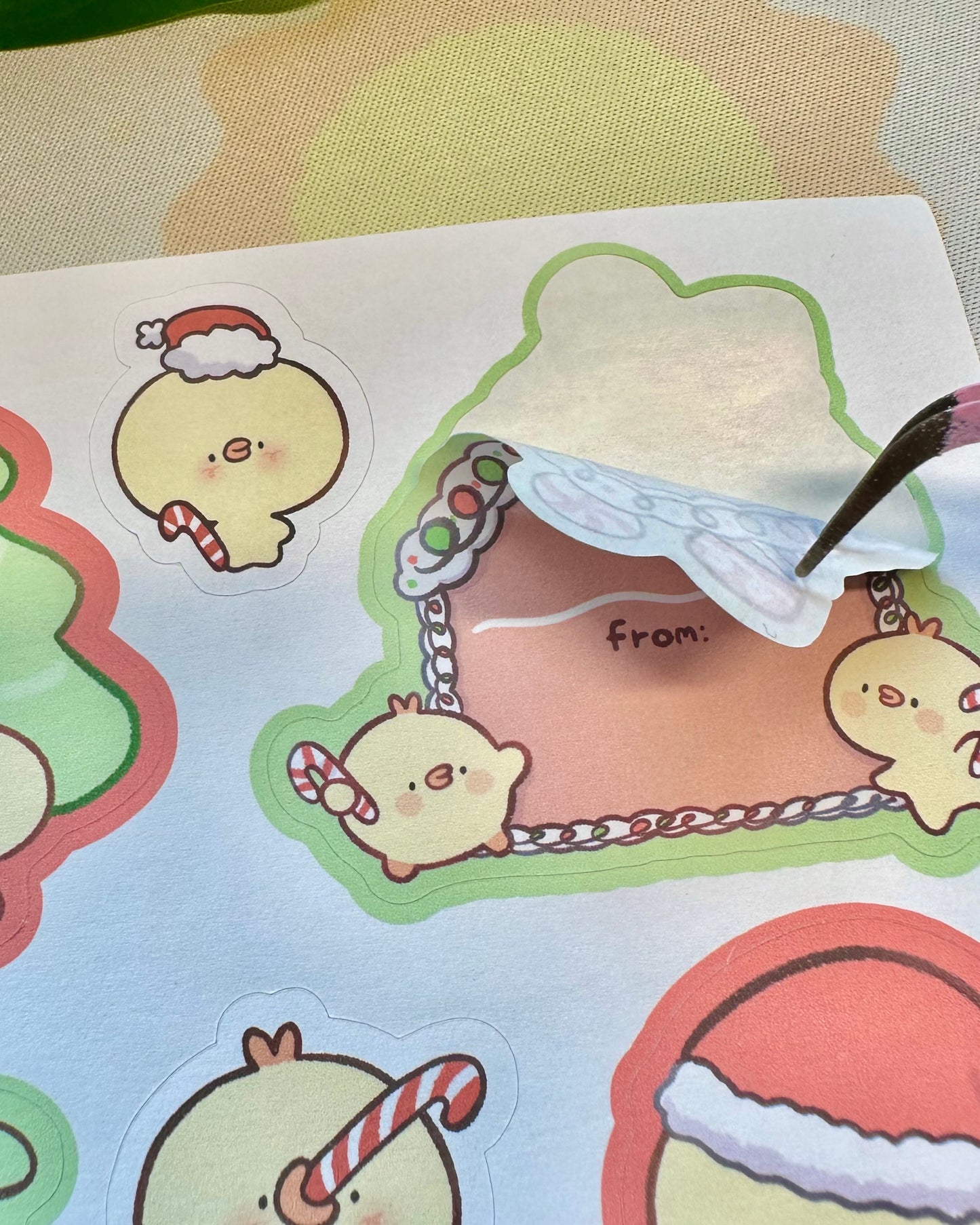 Holiday Gift Tags - Paper Sticker Sheet