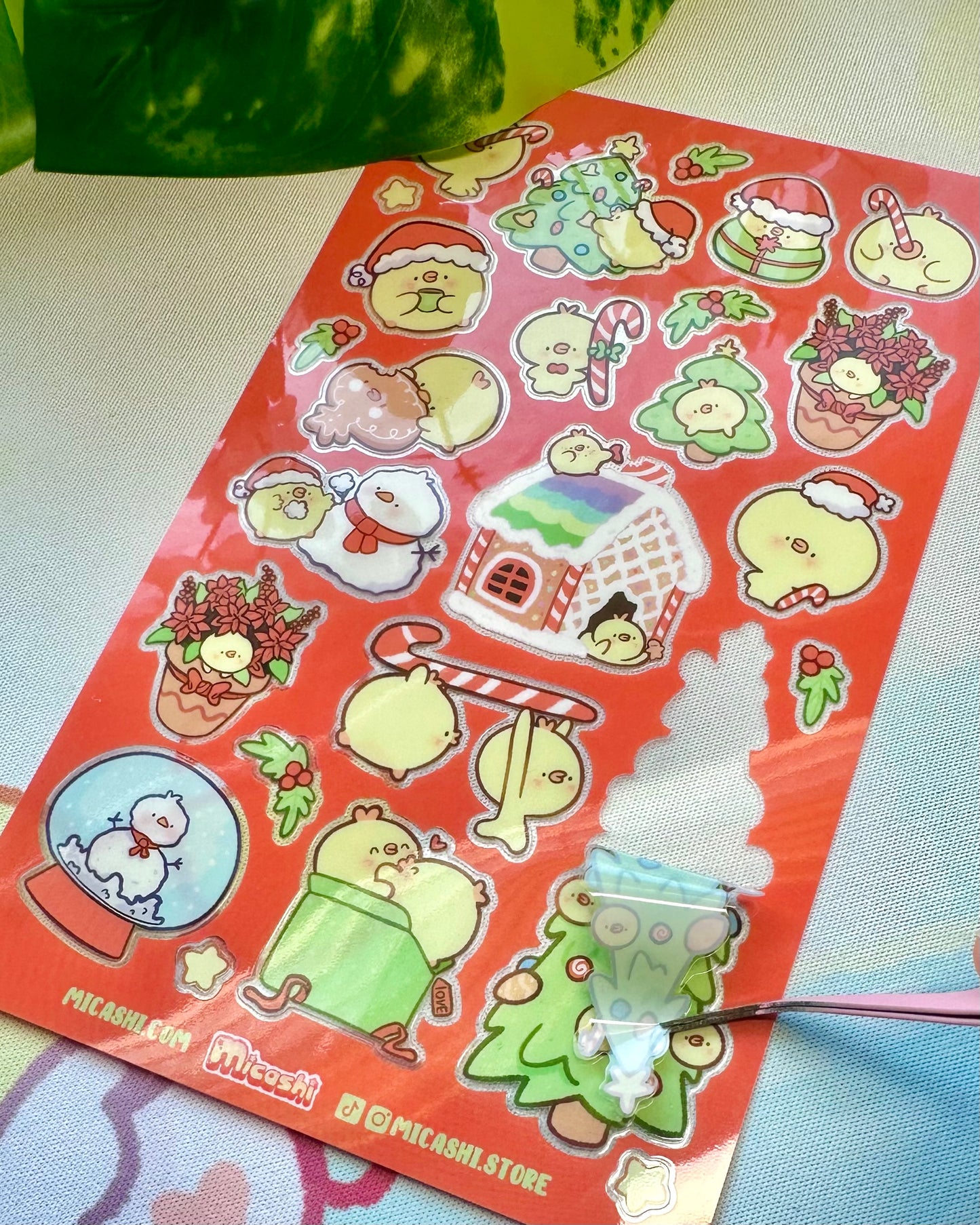 Clear Christmas sticker sheet ! 🎄