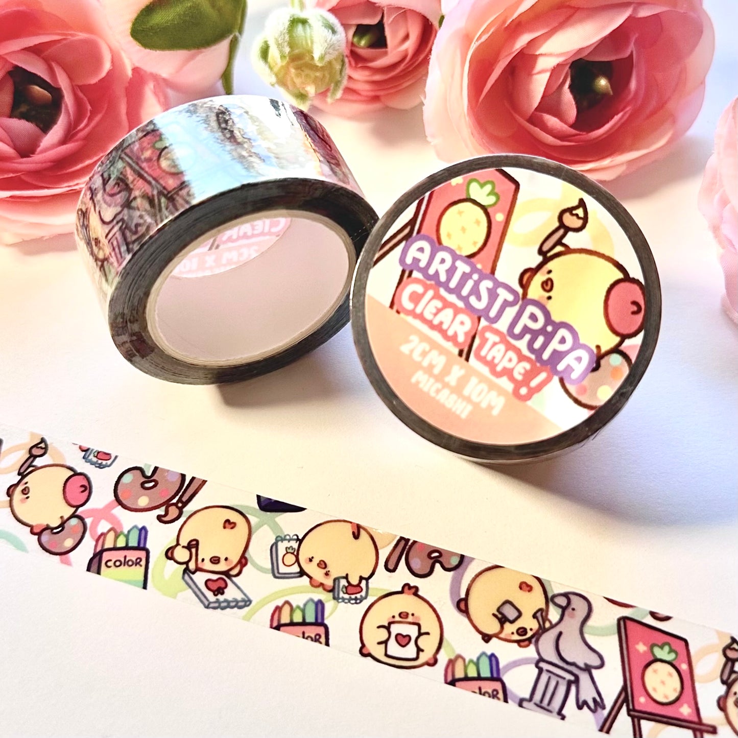 Artist and Gardener Pipas 🎨🌳 Clear Washi Tapes