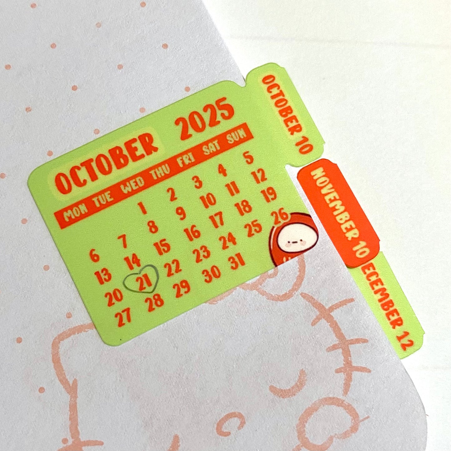 Lunar New Year 2025 Calendar Sticker Sheet - Year of the Snake🐍