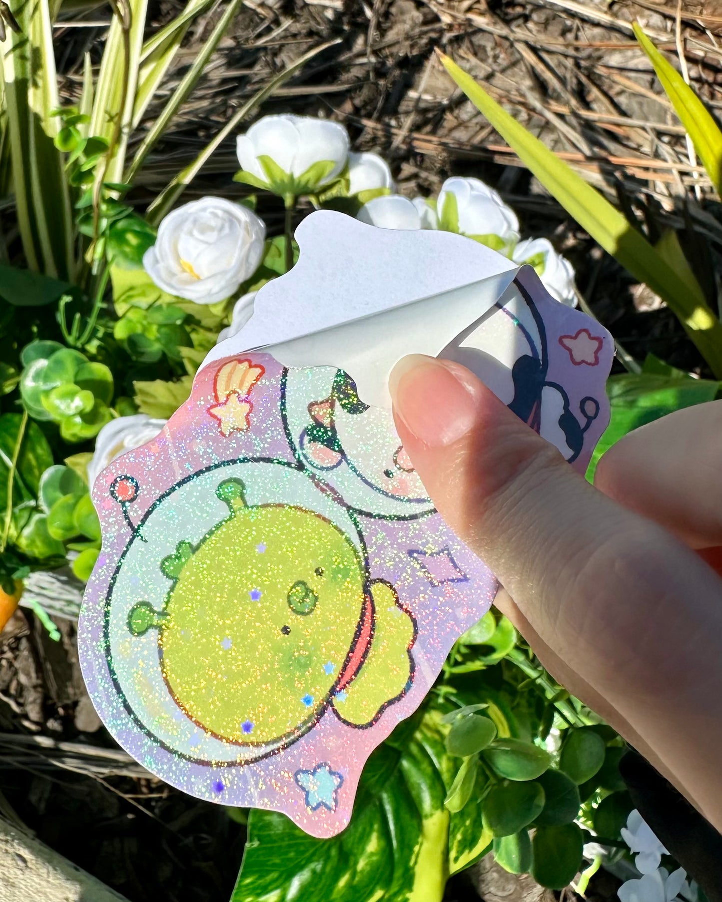 PipAlien and Cow friends Vinyl Sticker ! 🛸
