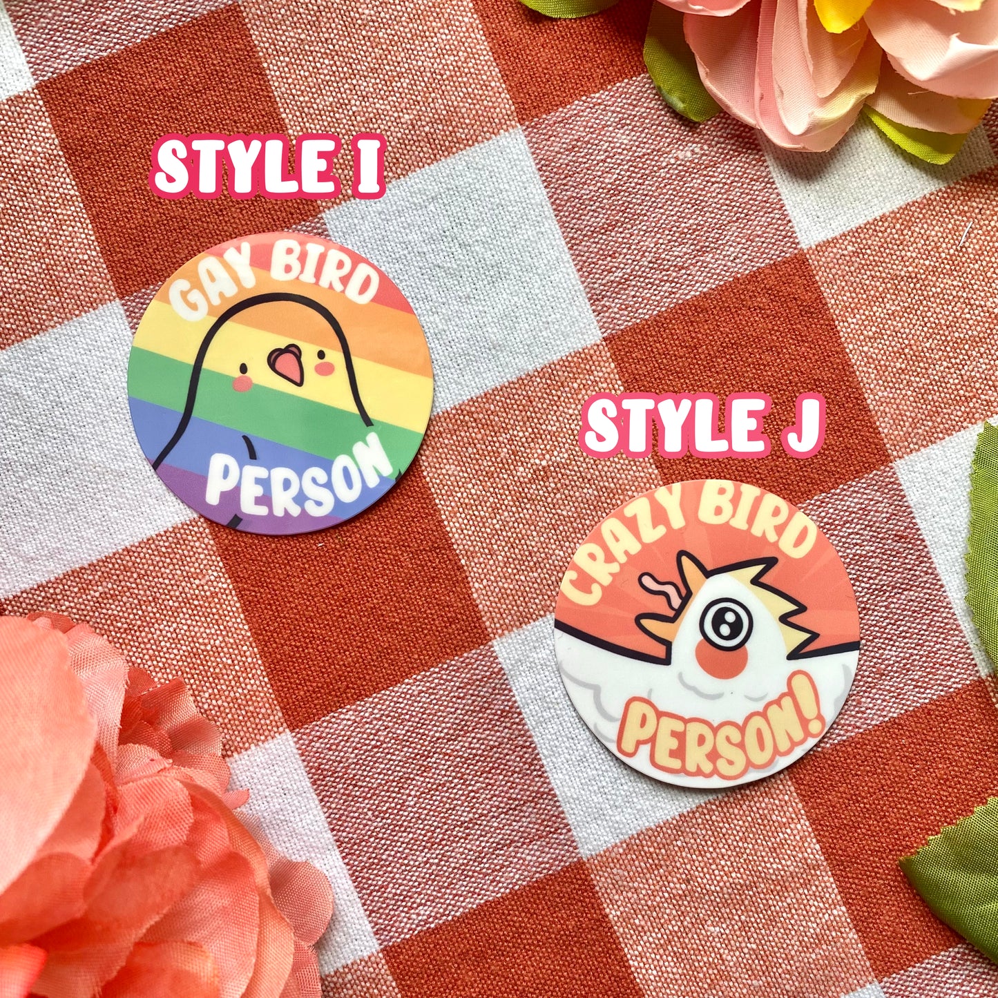 Bird Person Stickers- 2" in Glossy stickers!