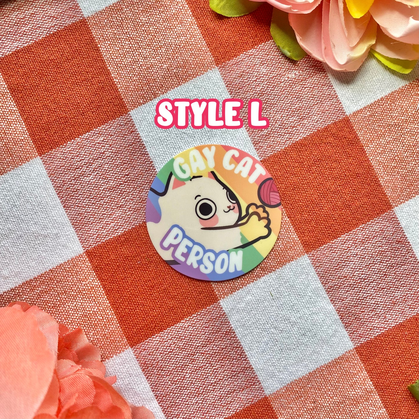 Cats Person Stickers! - 2" in Glossy Stickers!