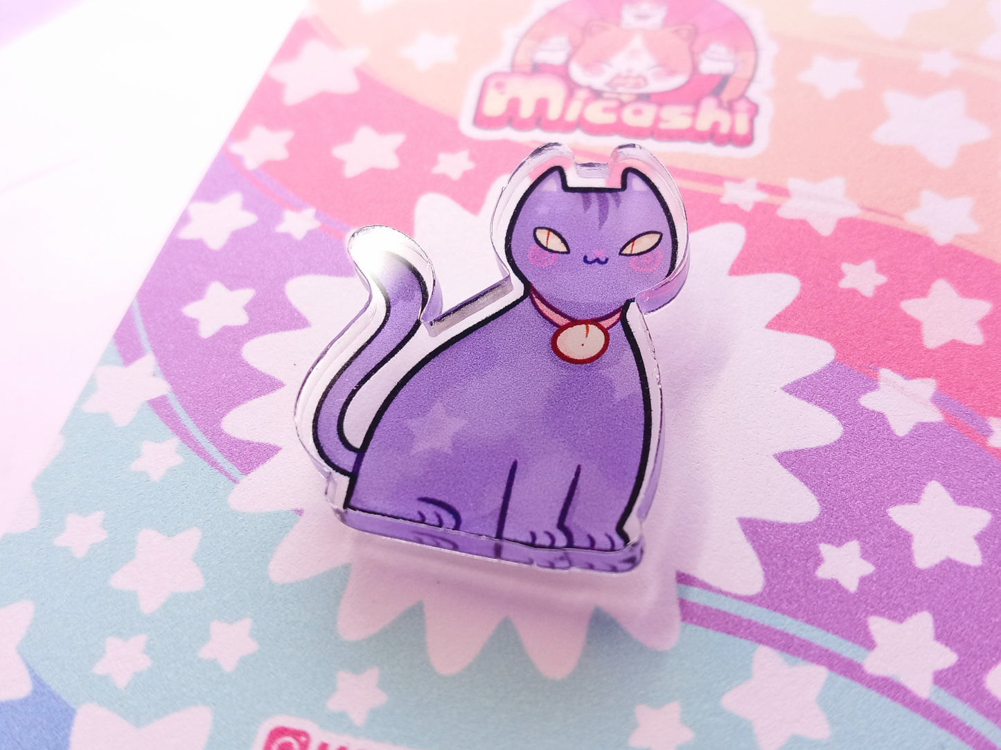 Cute kitty Acrylic Pin