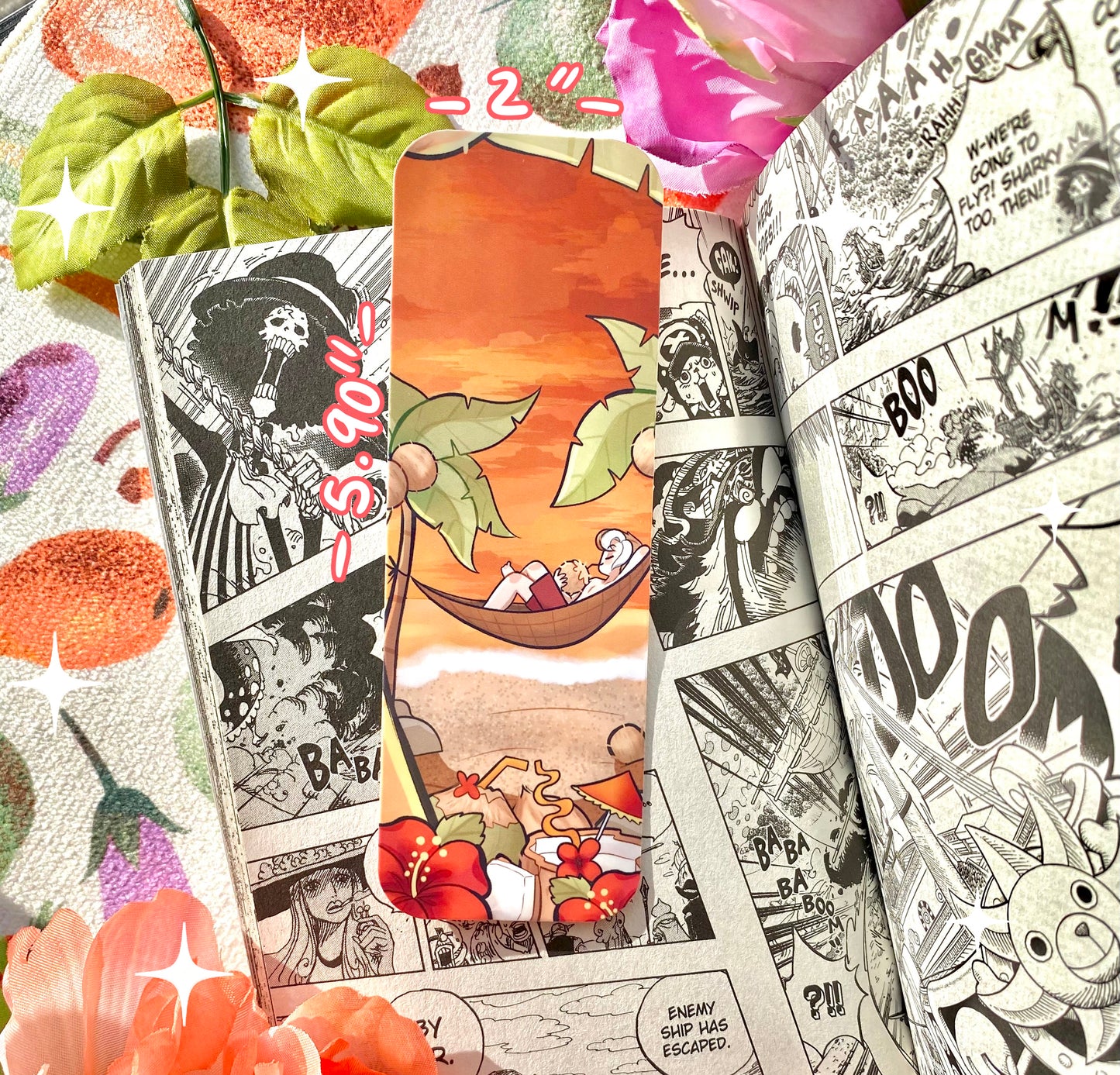 Coconut Beach Bookmark - Double Sided - Laminated