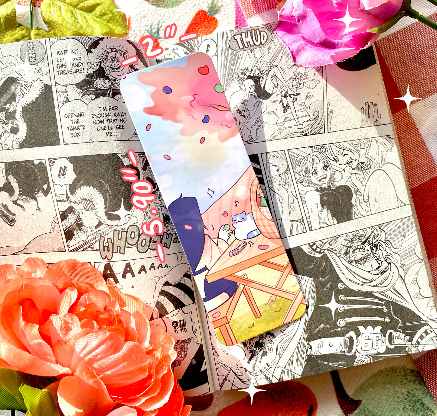 Fruit Picnic Bookmark - Double Sided - Laminated