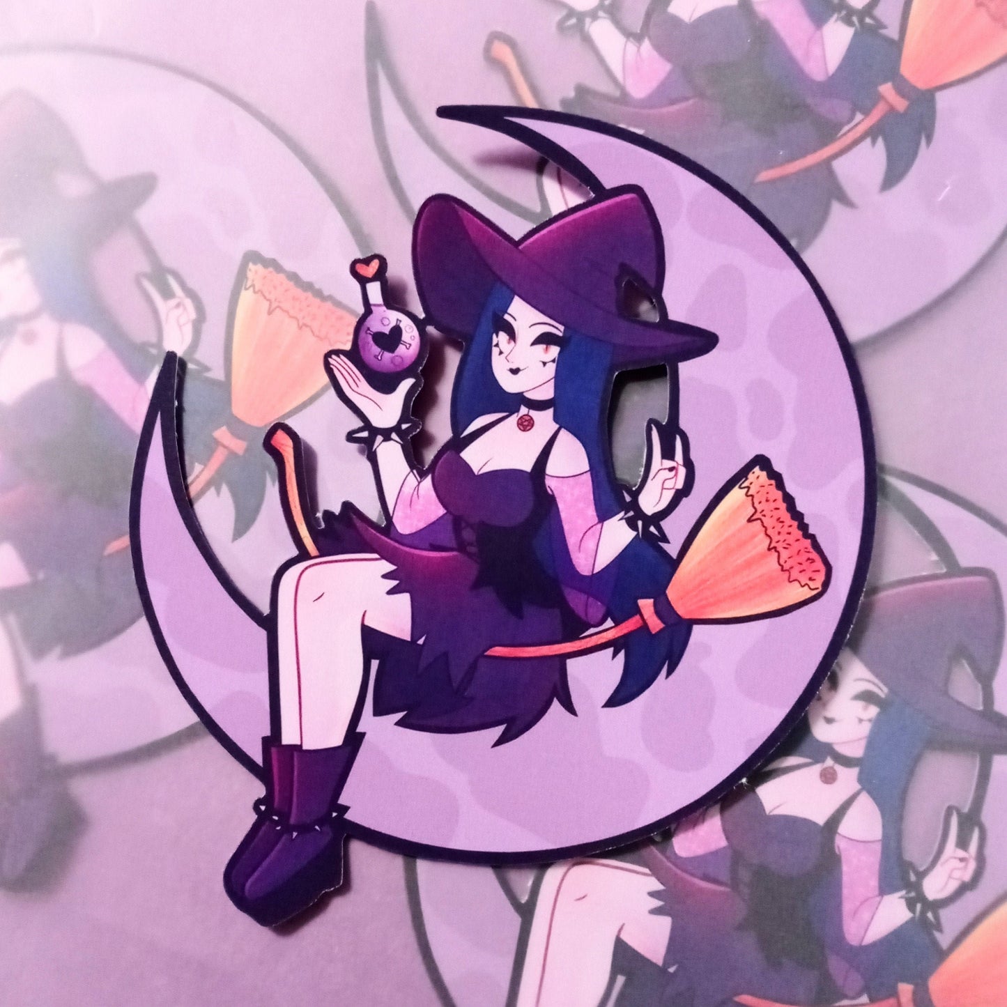 Witch Sticker vinyl glossy