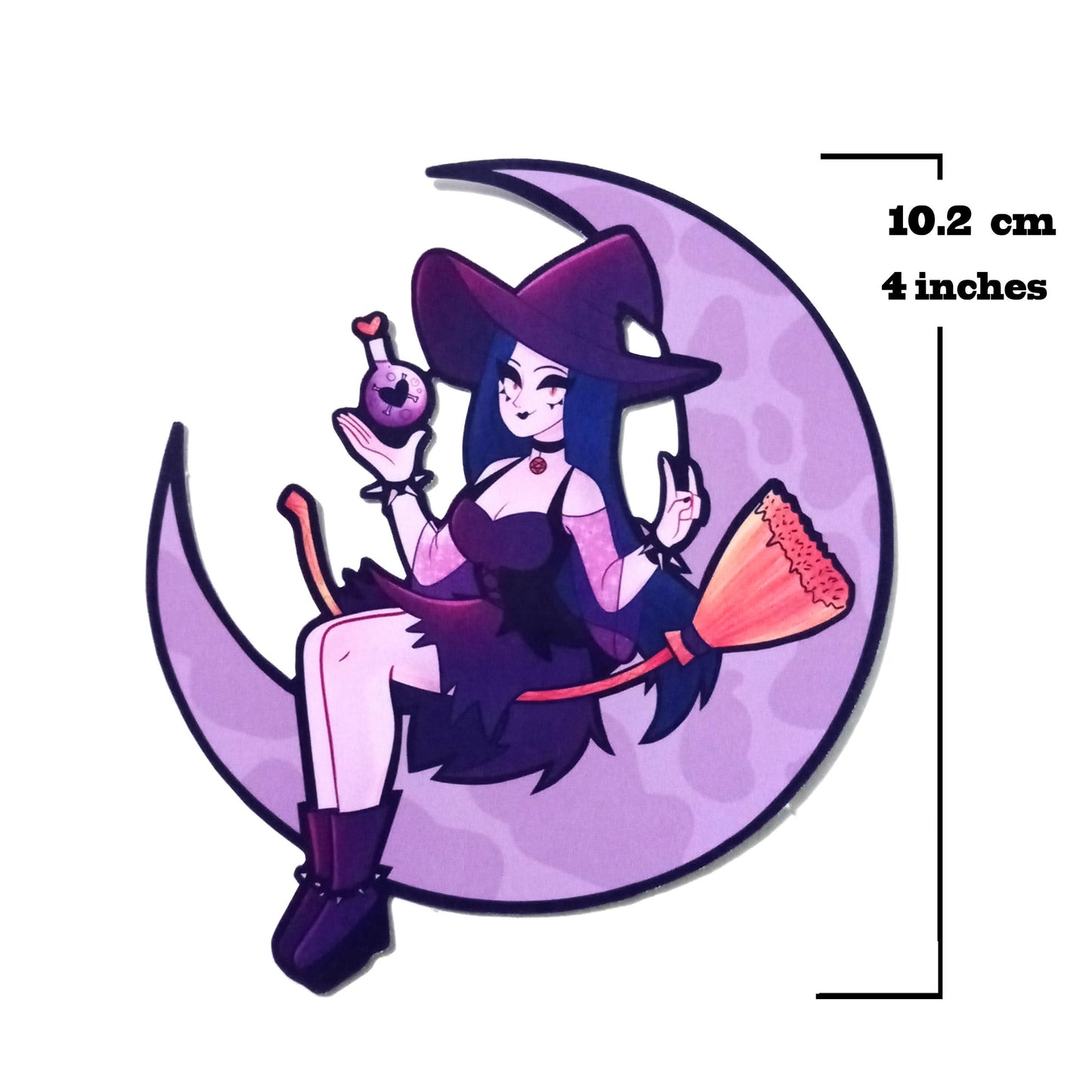 Witch Sticker vinyl glossy