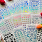 Deco Holographic Stickers Sheet (16 Styles options)