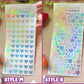 Deco Holographic Stickers Sheet (16 Styles options)