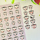 Cow Karen Emoji Clear vinyl Sticker sheet! - cute kawaii stickers