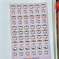 Cow Karen Emoji Clear vinyl Sticker sheet! - cute kawaii stickers