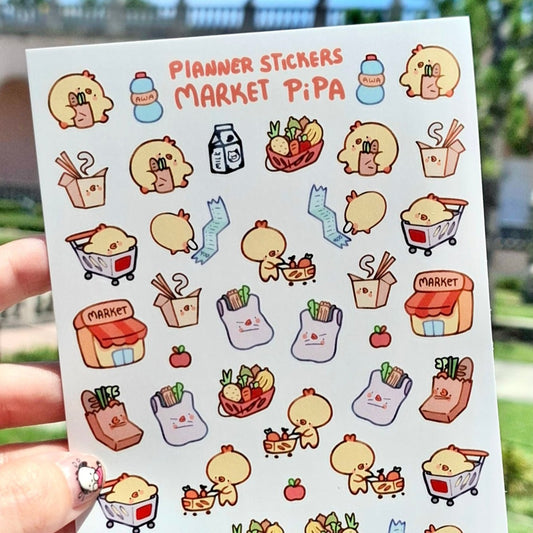 Supermarket Pipa 🛒Planner Sticker Sheet