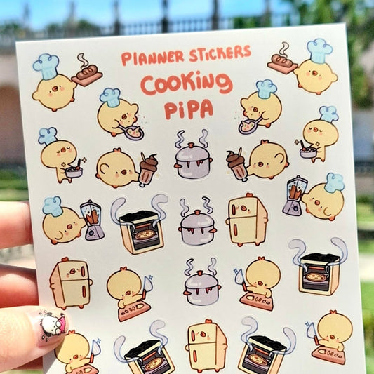 Cooking Pipa 🍳 Planner Sticker Sheet