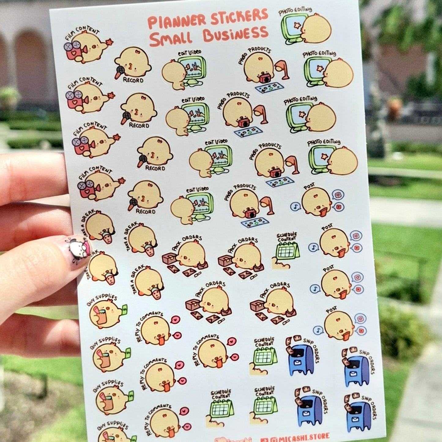 Small Business Pipa ✂️ Planner Sticker Sheet