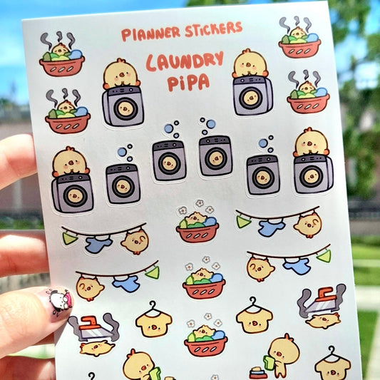 Laundry Pipa👕 Planner Sticker Sheet