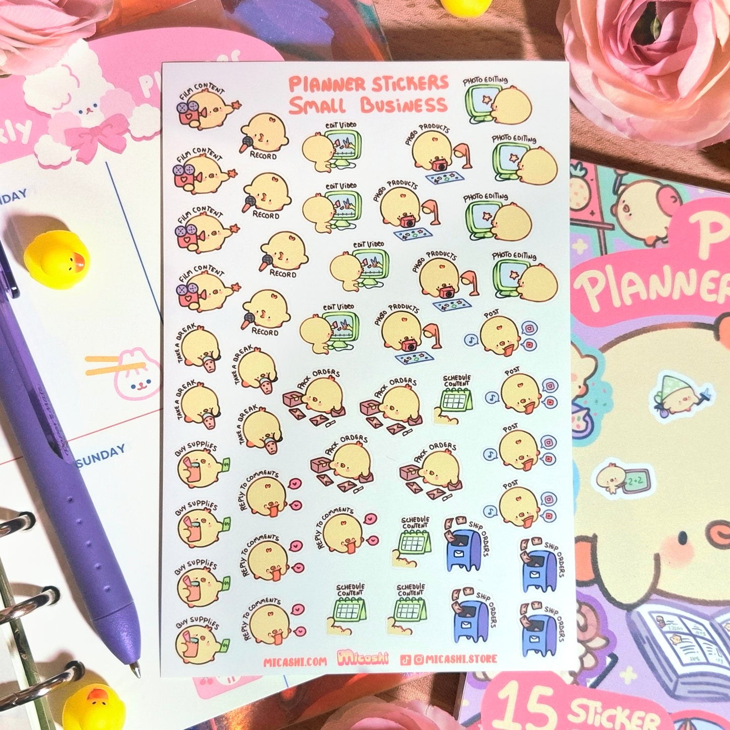 Small Business Pipa ✂️ Planner Sticker Sheet