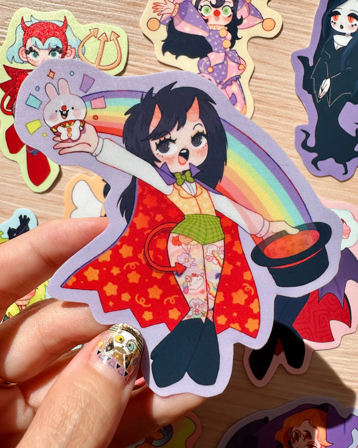 Original Characters vinyl sticker set!🎃
