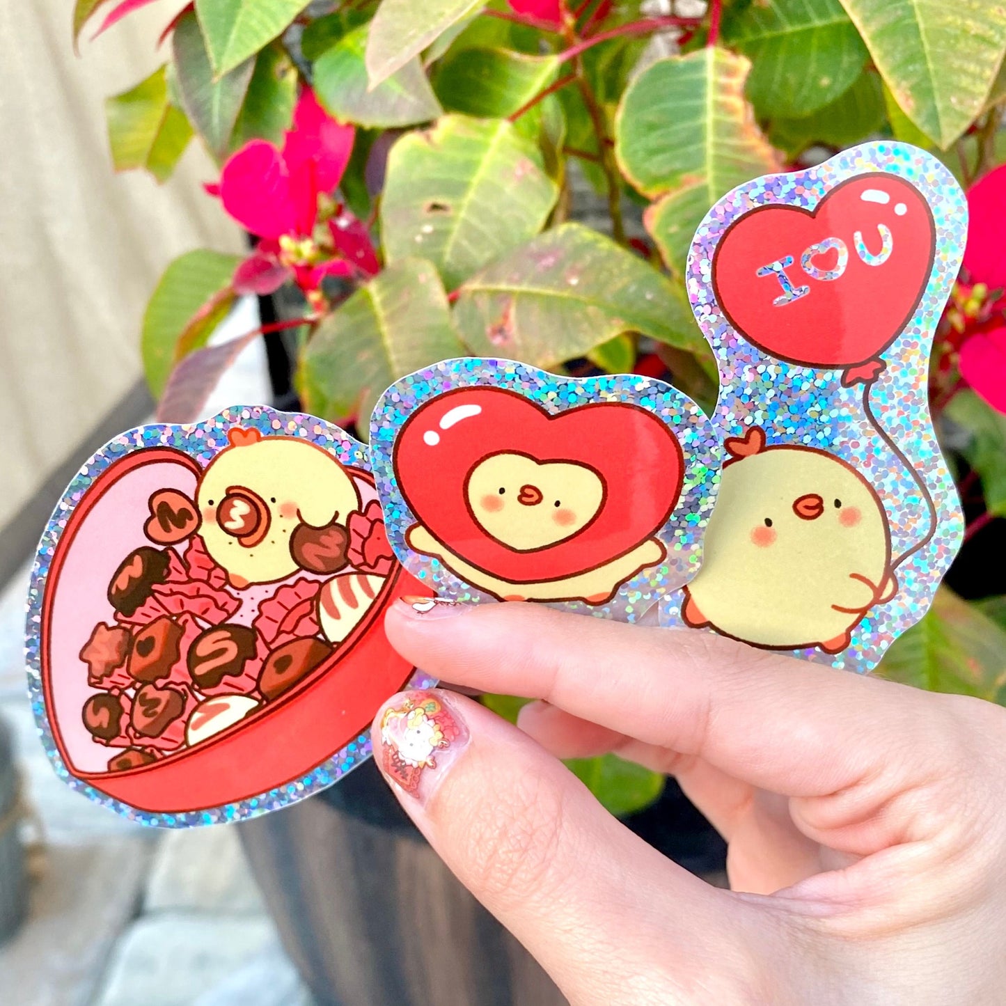 Pipa Love 💗 - Trio Glitter Stickers