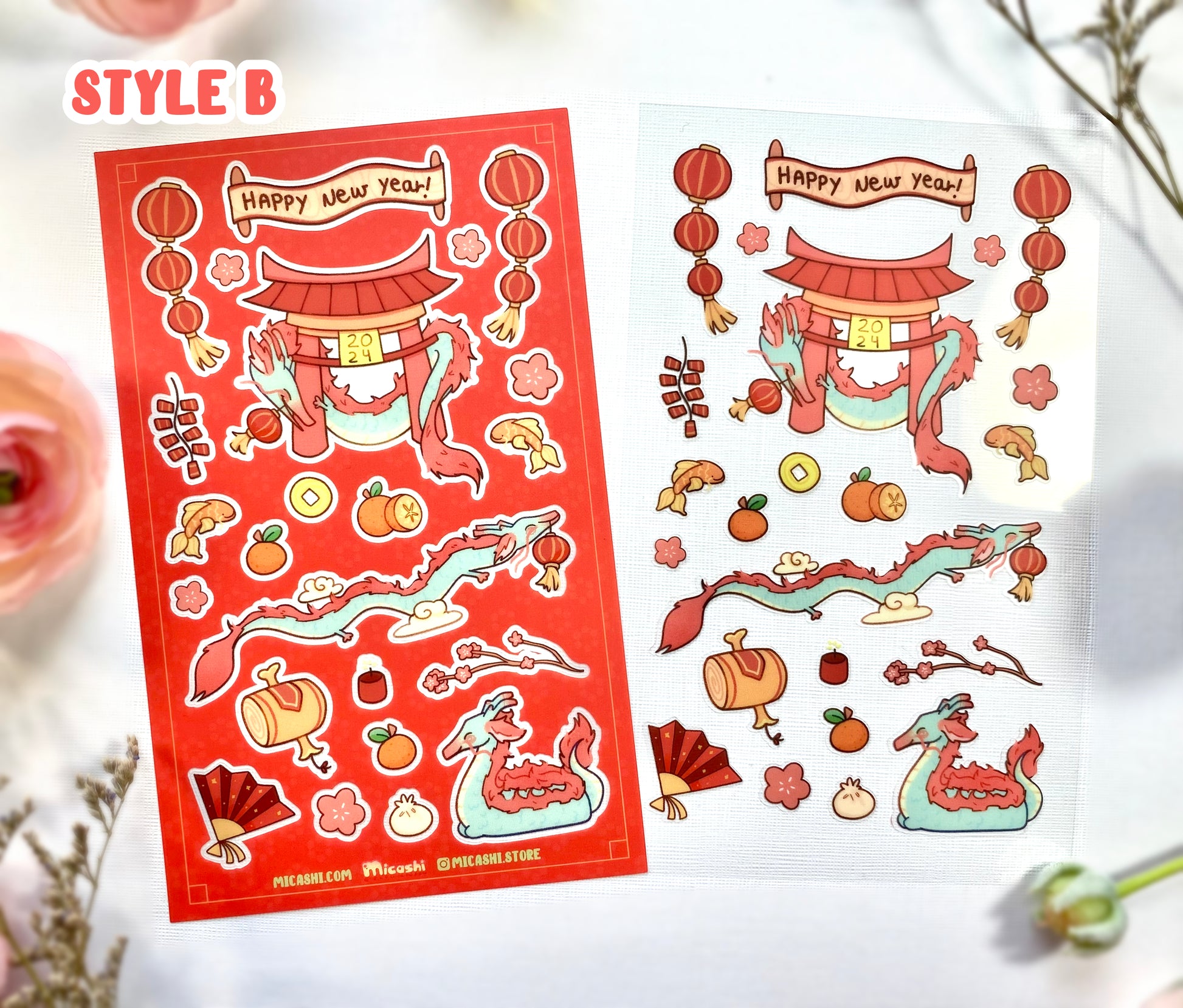 Amscan Chinese New Year Stickers 2 Sheets