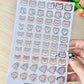 Wolf Leo Emoji Clear vinyl Sticker sheet! - cute kawaii stickers