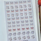Wolf Leo Emoji Clear vinyl Sticker sheet! - cute kawaii stickers