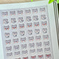 Wolf Leo Emoji Clear vinyl Sticker sheet! - cute kawaii stickers